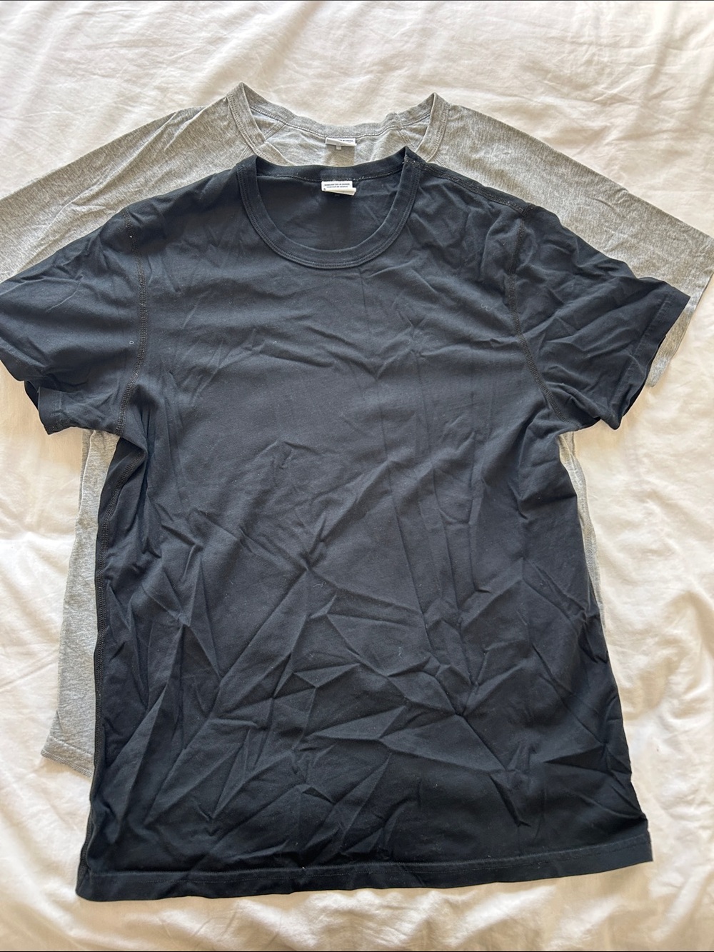 Reigning Champ Black Short Sleeve Crew Neck Tee